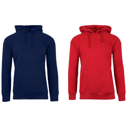 2-Pack: Men’s and Women’s Fleece Pullover Hoodie