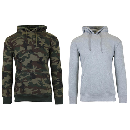 2-Pack: Men’s and Women’s Fleece Pullover Hoodie