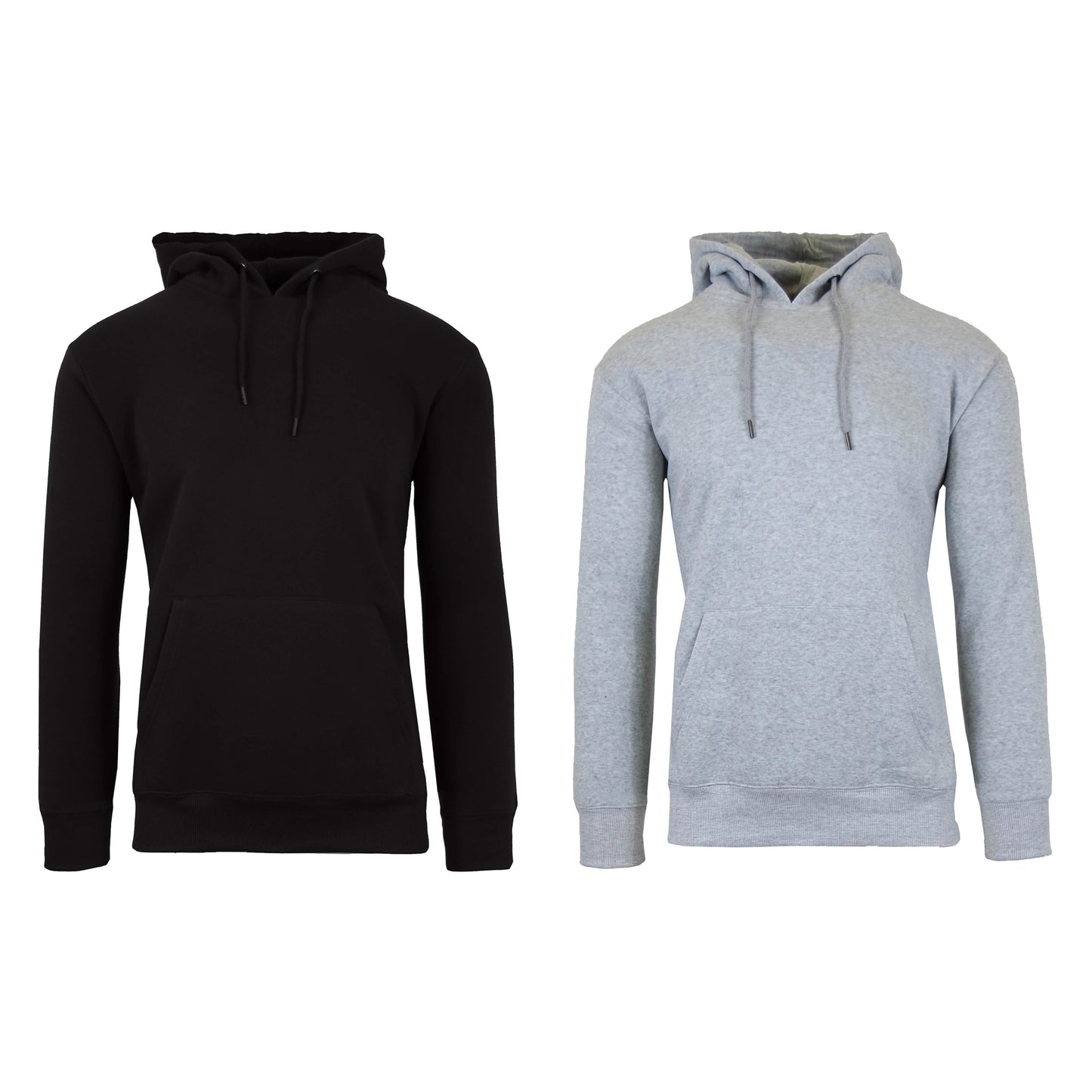 2-Pack: Men’s Fleece Pullover Hoodie