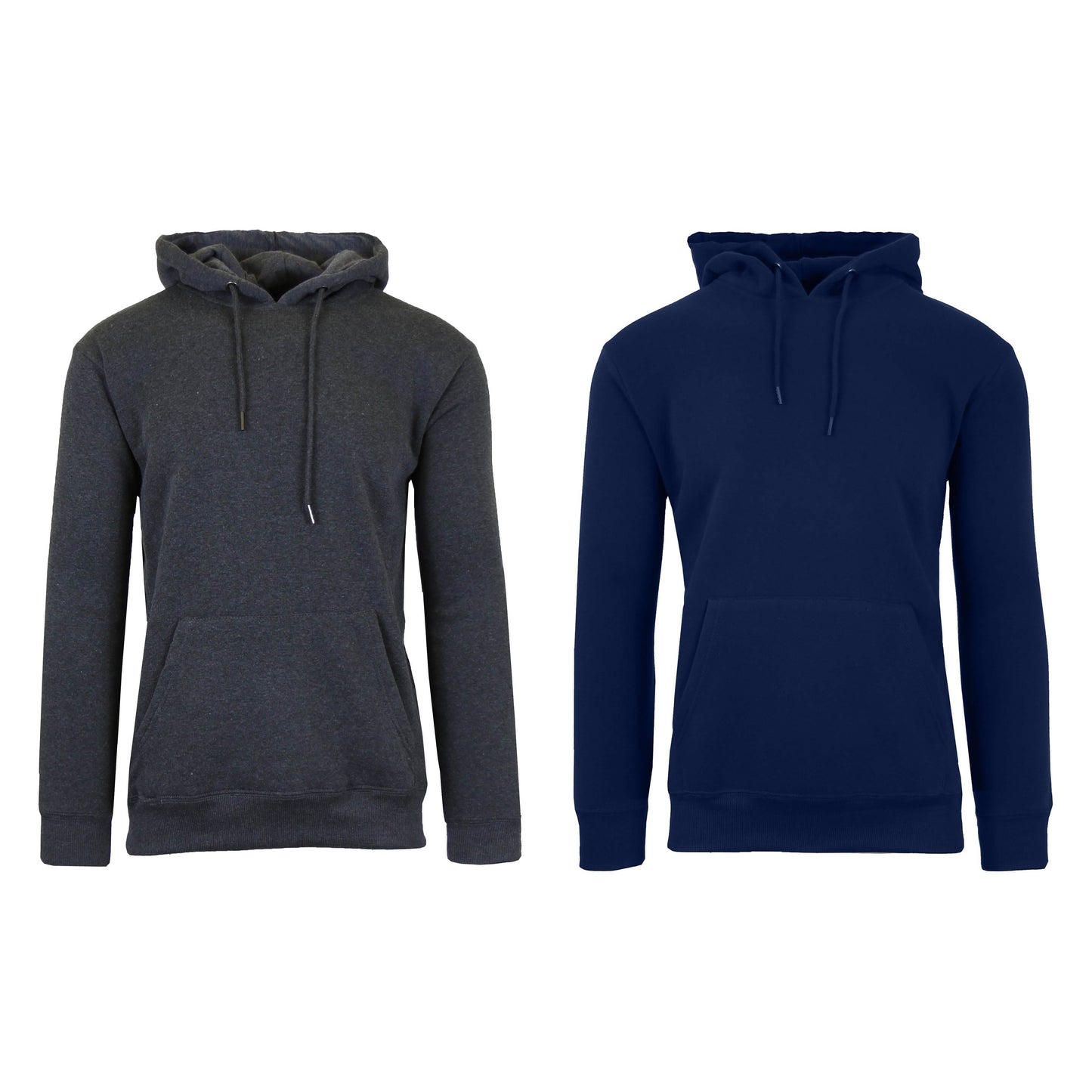 2-Pack: Men’s Fleece Pullover Hoodie