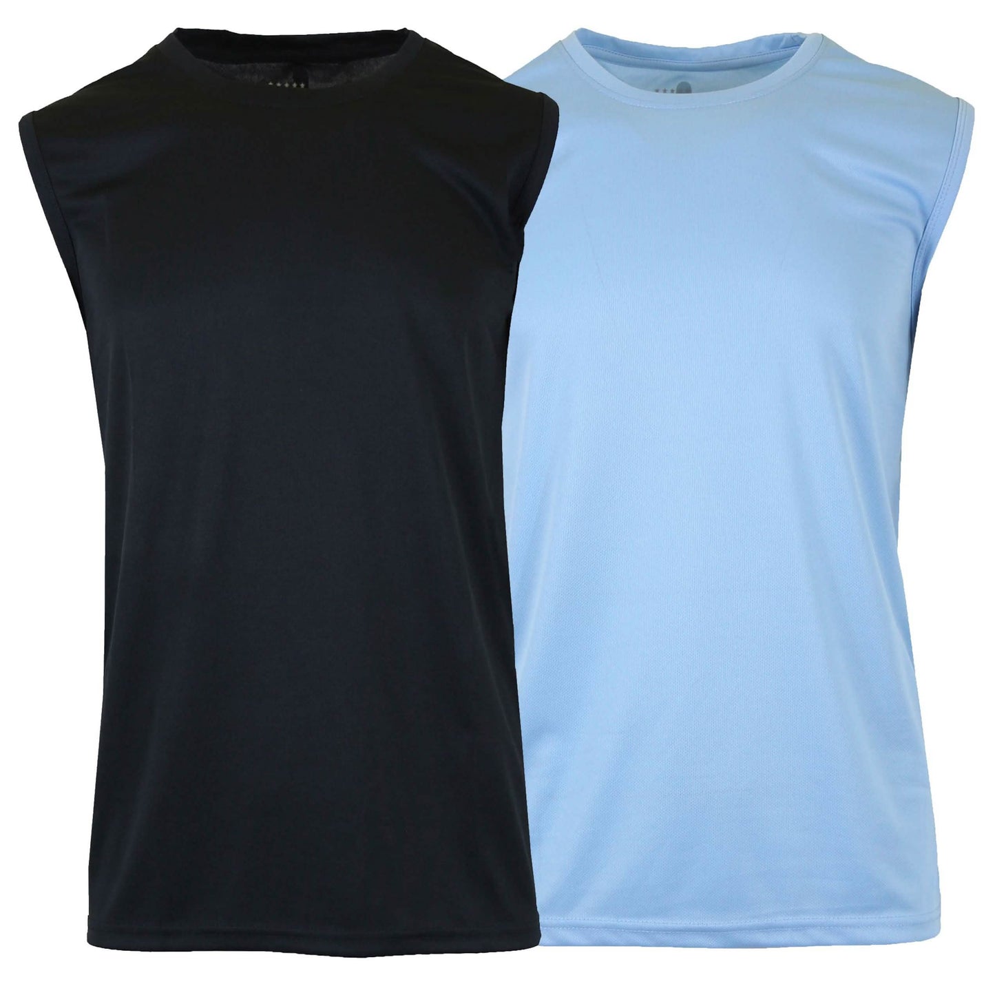 2-Pack: Men's Moisture Wicking Wrinkle Free Tagless Peformance Tops