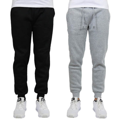2-Pack: Men's Slim-Fit Fleece Jogger Sweatpants