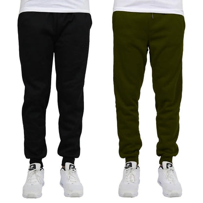 2-Pack: Men's Slim-Fit Fleece Jogger Sweatpants