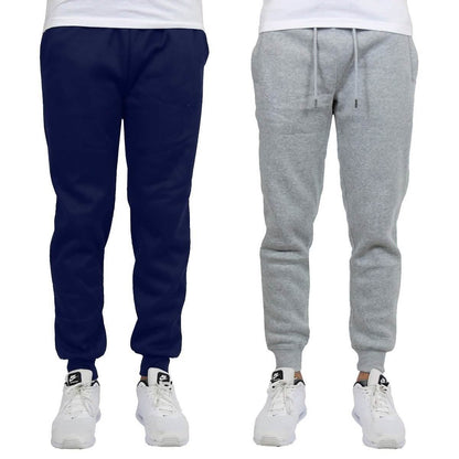 2-Pack: Men's Slim-Fit Fleece Jogger Sweatpants