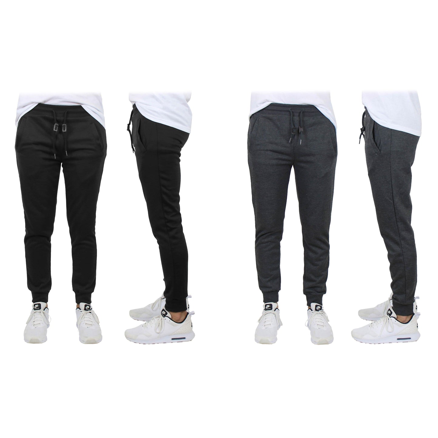 2-Pack: Men's Slim-Fit French Terry Jogger Lounge Pants