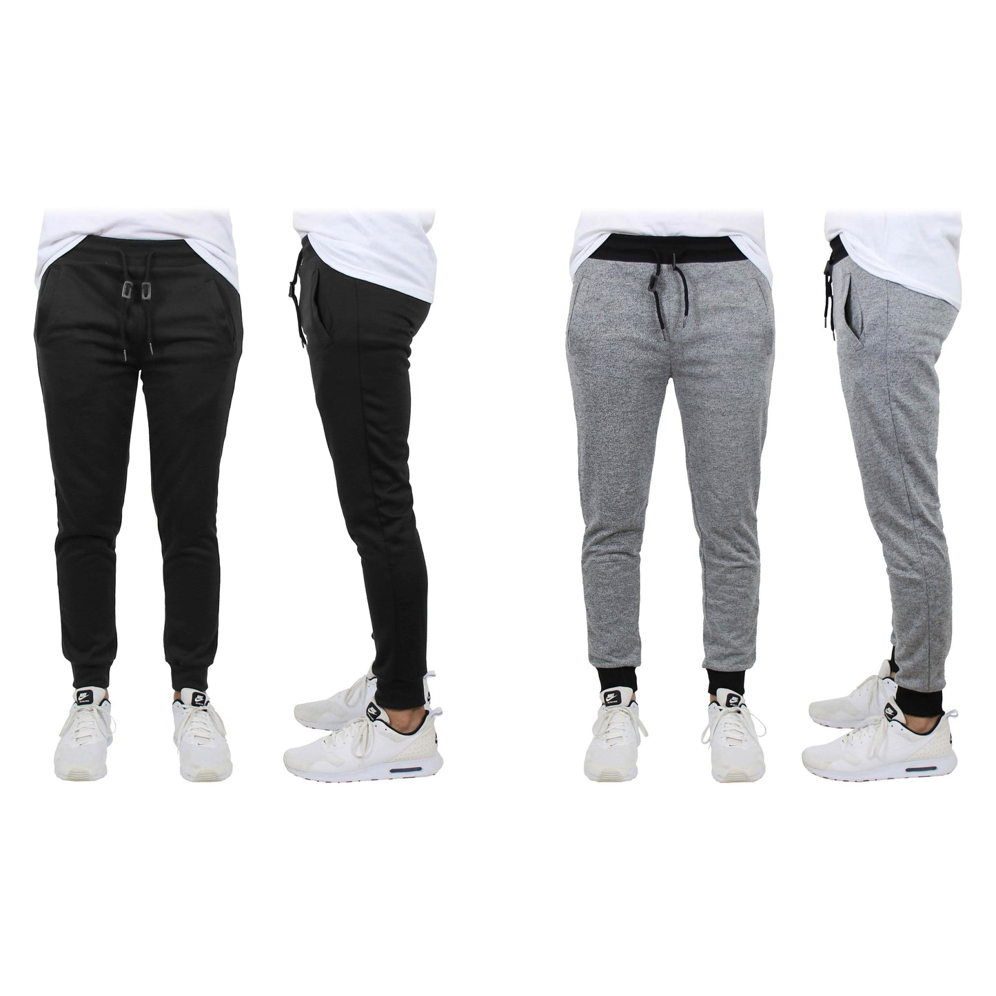 2-Pack: Men's Slim-Fit French Terry Jogger Lounge Pants