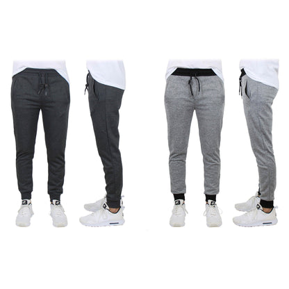 2-Pack: Men's Slim-Fit French Terry Jogger Lounge Pants