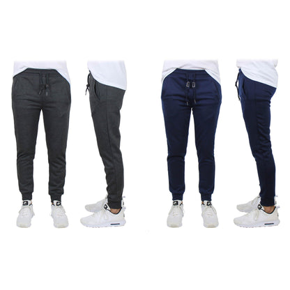 2-Pack: Men's Slim-Fit French Terry Jogger Lounge Pants