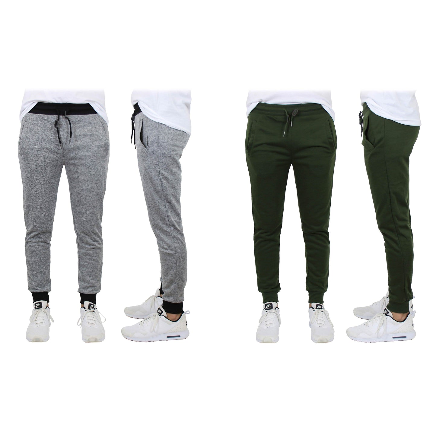 2-Pack: Men's Slim-Fit French Terry Jogger Lounge Pants