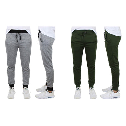 2-Pack: Men's Slim-Fit French Terry Jogger Lounge Pants