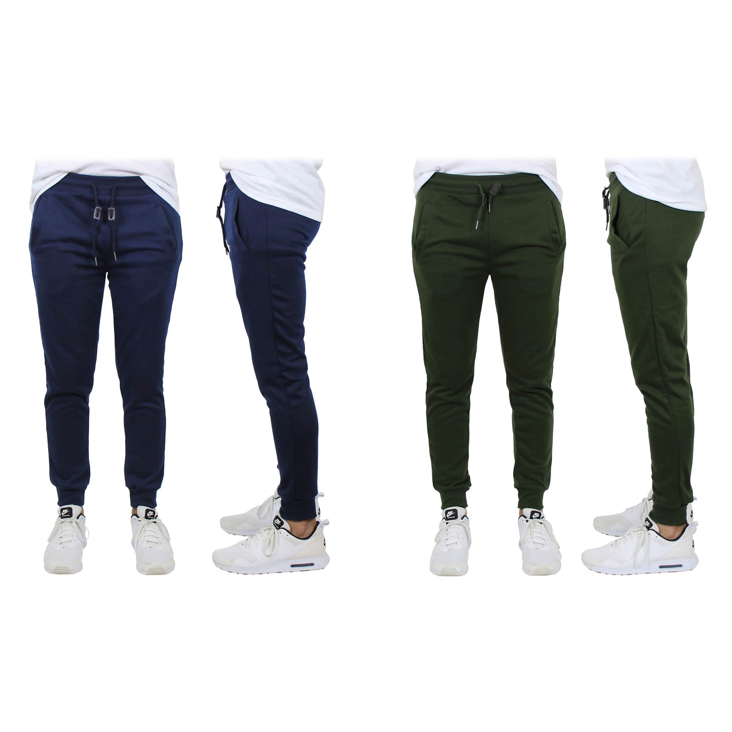 2-Pack: Men's Slim-Fit French Terry Jogger Lounge Pants