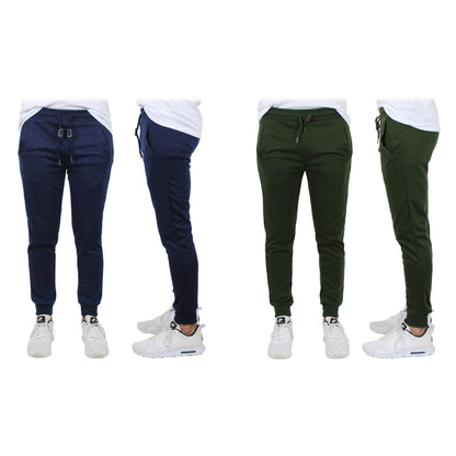 2-Pack: Men's Slim-Fit French Terry Jogger Lounge Pants