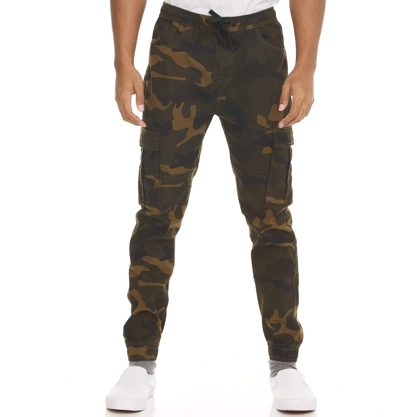 2-Pack: Men's Stretchy Camo Cargo Jogger Pants