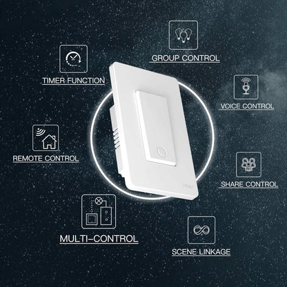 2-Pack: MOES 3 Way Smart Light Switch 2nd Generation  (Refurbished)