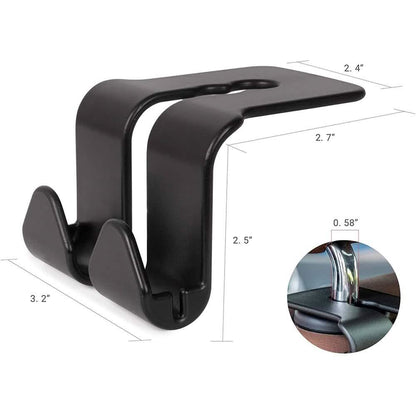 2 Pack: Multi-functional Vehicle Back Seat Hook