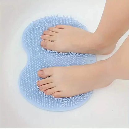 2-Pack: Non-Slip Foot & Back Scrubber with Exfoliating Cushion