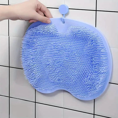 2-Pack: Non-Slip Foot & Back Scrubber with Exfoliating Cushion