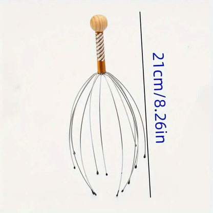 2-Pack: Octopus Head Scalp Relaxation Metal Massager