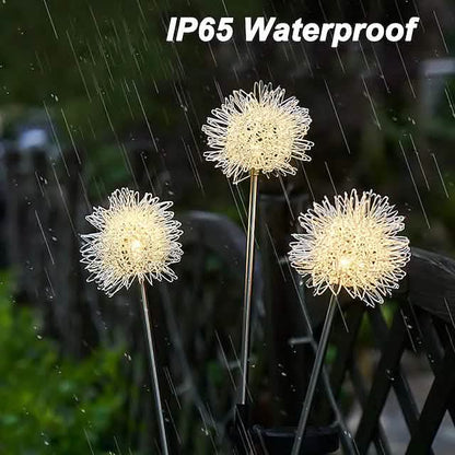 2-Pack: Outdoor Solar Dandelion Lawn Lights
