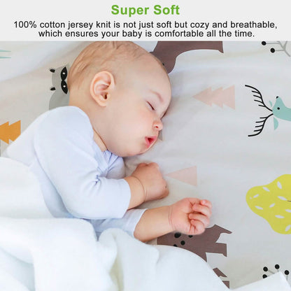 2-Pack: Pack N Play Portable Crib Sheet