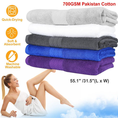 2-Pack: Pakistan Cotton Bath Towel