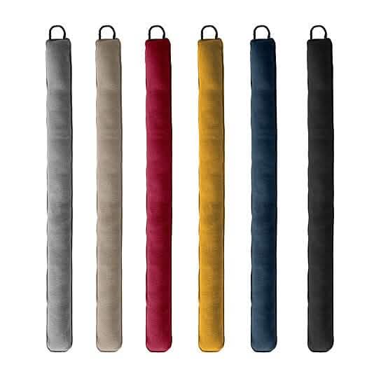 2-Pack: Pinsonic Suede Weighted Door and Window Breeze Draft Blocker