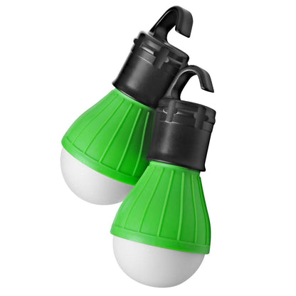 2-Pack: Portable Emergency Light Bulb with Hook