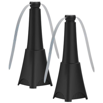 2-Pack: Portable Reflective Fly Repellent Fan Rechargeable Battery Powered