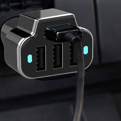 2-Pack: PowerUp 4 USB Port Car Charger Adapter