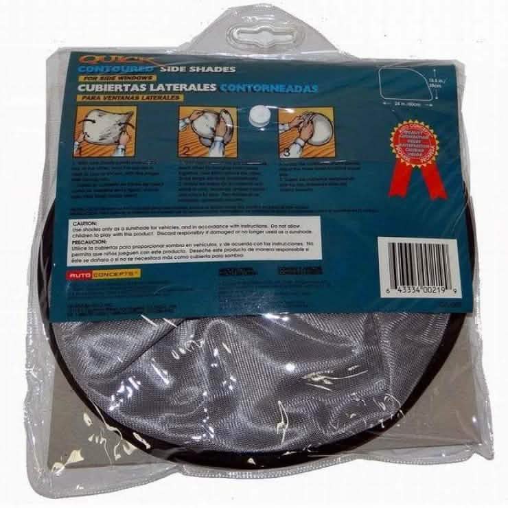 2-Pack: Premium Quality Car Pop-Up Mesh Side Window Sunshades