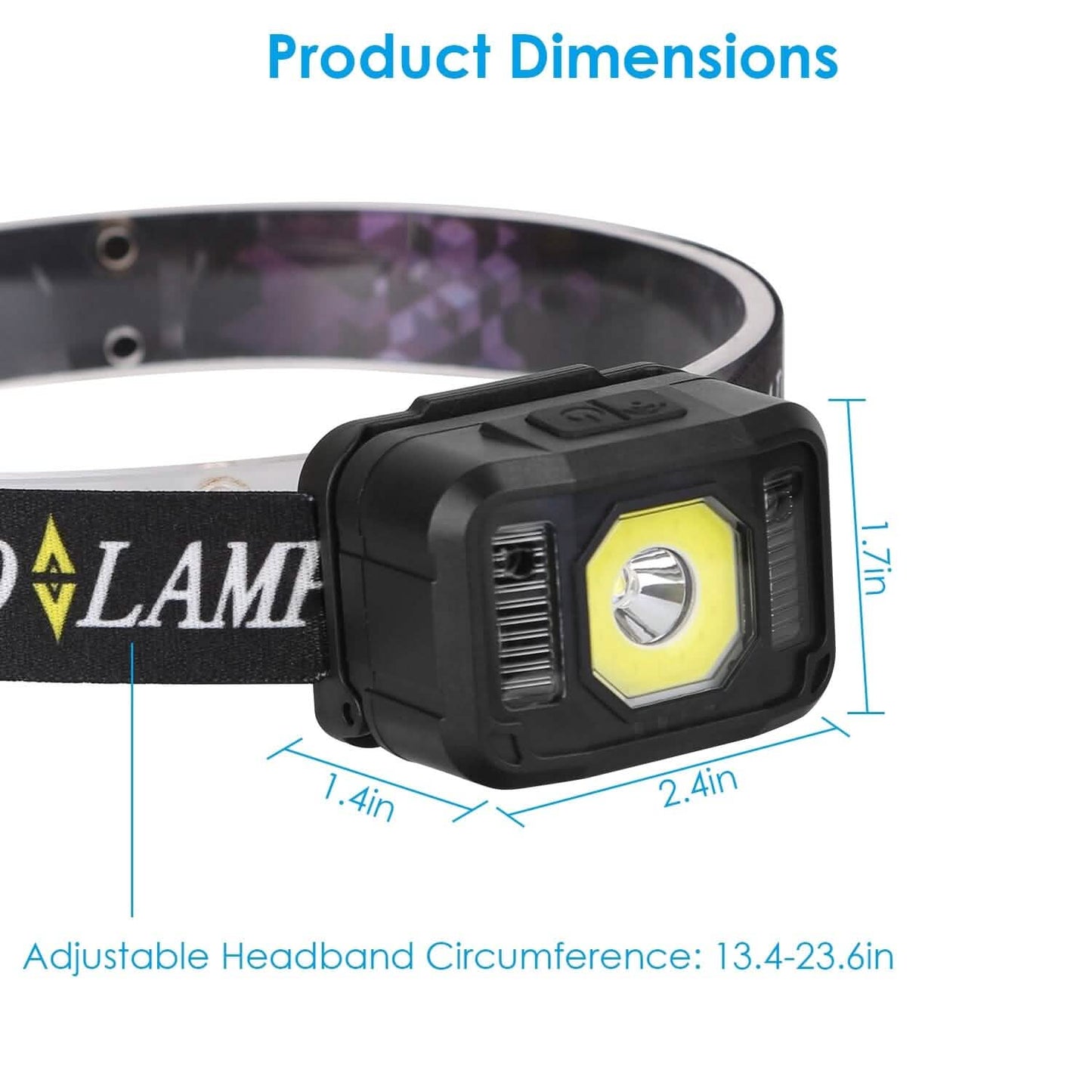 2-Pack: Rechargeable Motion Sensor Headlamp 6 Light Modes