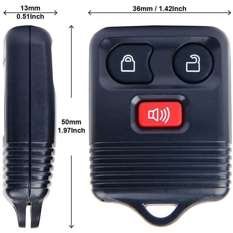 2-Pack: Replacement Keyless Entry Remote Key Fob Clicker Transmitter