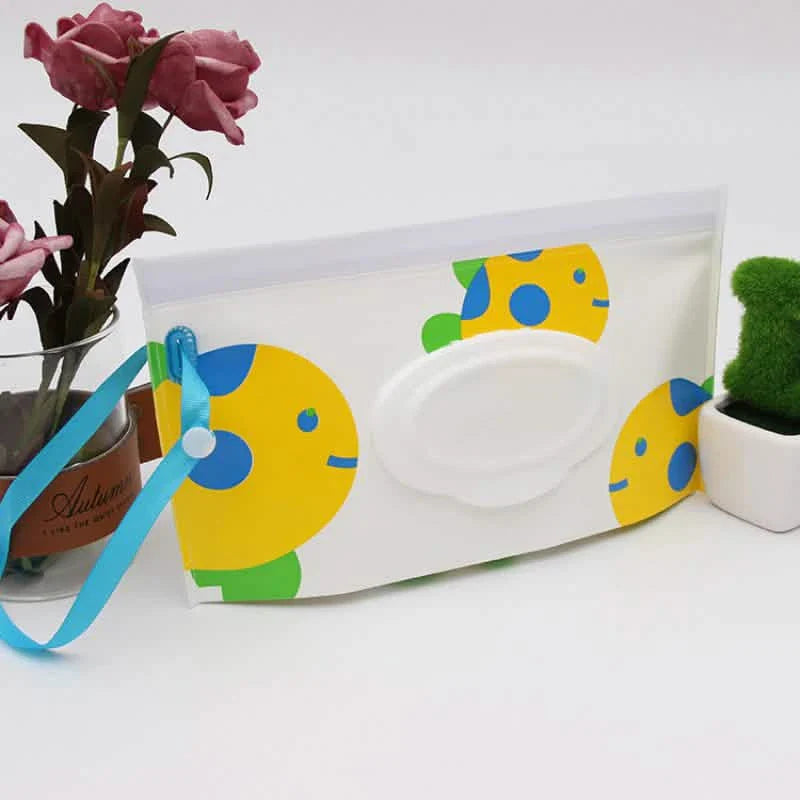 2-Pack: Reusable Wet Wipe Pouch