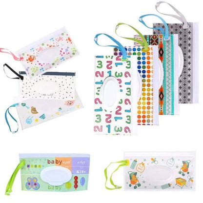 2-Pack: Reusable Wet Wipe Pouch