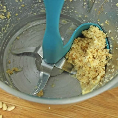 2-Pack: Rotary Scraper Rotating Spatula Scooping Portioning Food Processor
