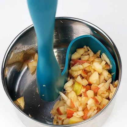 2-Pack: Rotary Scraper Rotating Spatula Scooping Portioning Food Processor