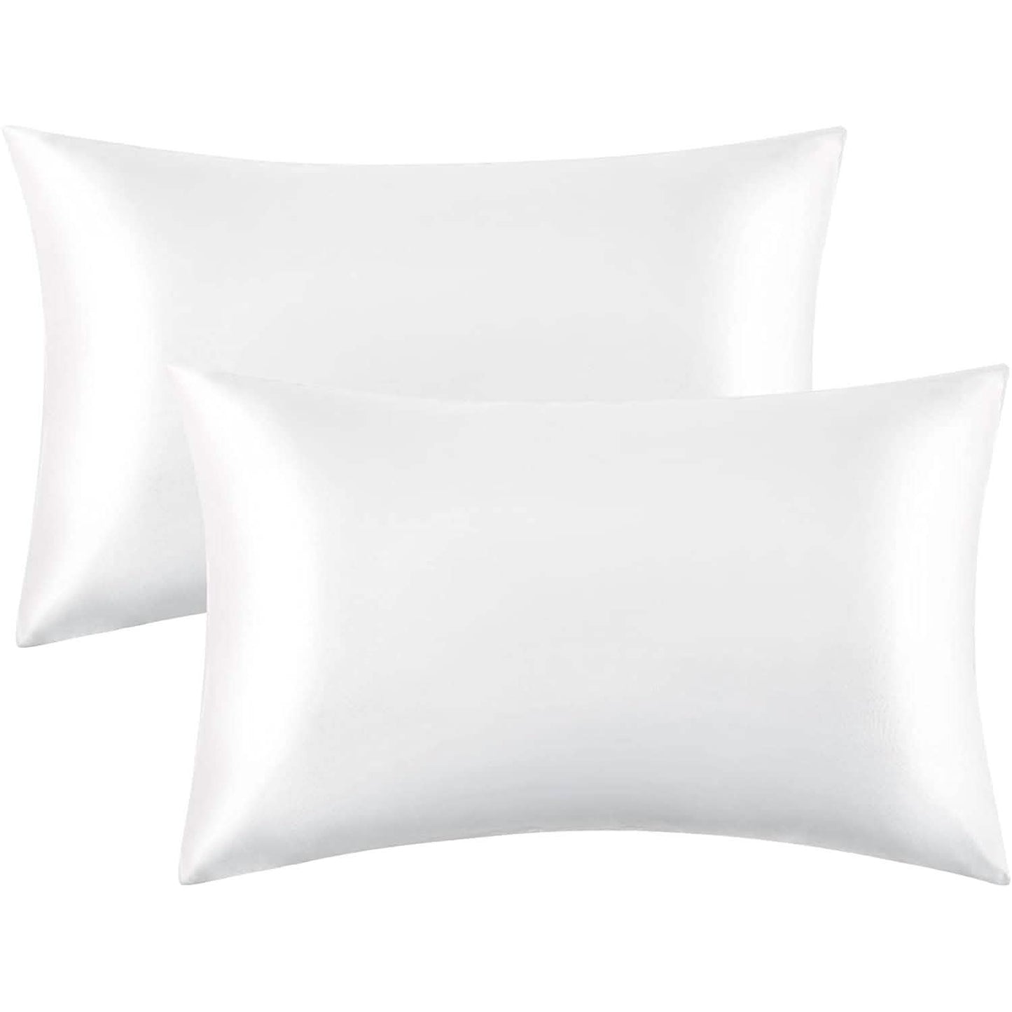 2-Pack: Satin Pillowcases with Envelope Closure