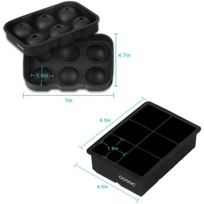 2-Pack Set: Adoric Life Silicone Ice Cube Molds