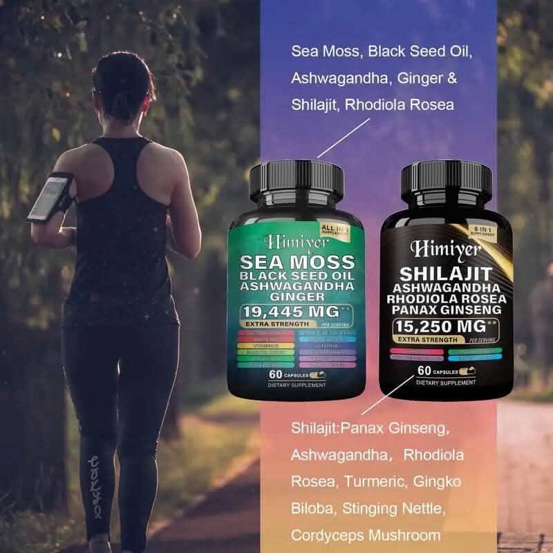 2-Pack: Shilajit + Sea Moss High Potency Vitality Combo