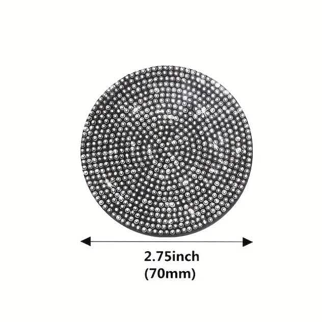 2-Pack: Shimmering Diamond Car Cup Mats