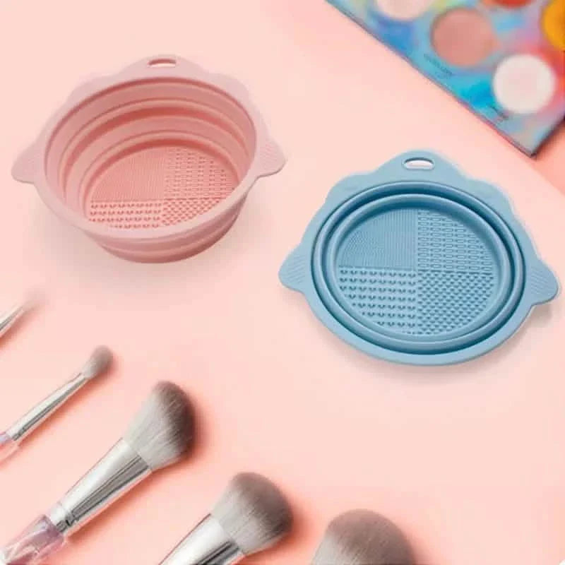 2-Pack: Silicone Foldable Makeup Brush Cleaning Pad