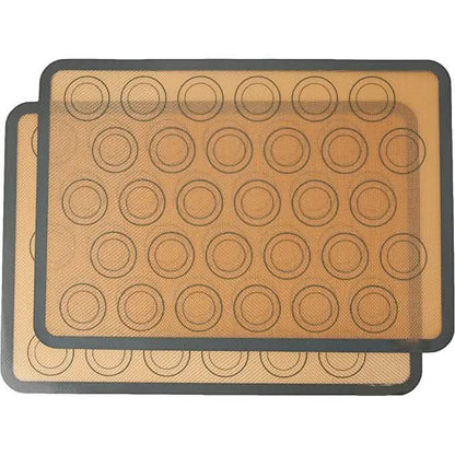 2-Pack: Silicone Nonstick Food Safe Macarons Baking Mat