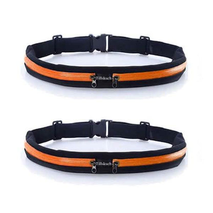 2-Pack: Slim Waist Pocket Running Belt