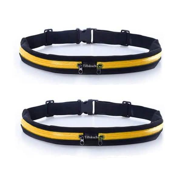 2-Pack: Slim Waist Pocket Running Belt