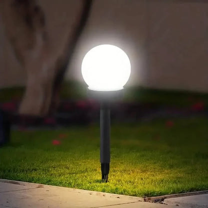 2-Pack: Solar LED Globe Powered Garden Light