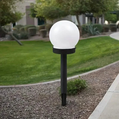 2-Pack: Solar LED Globe Powered Garden Light