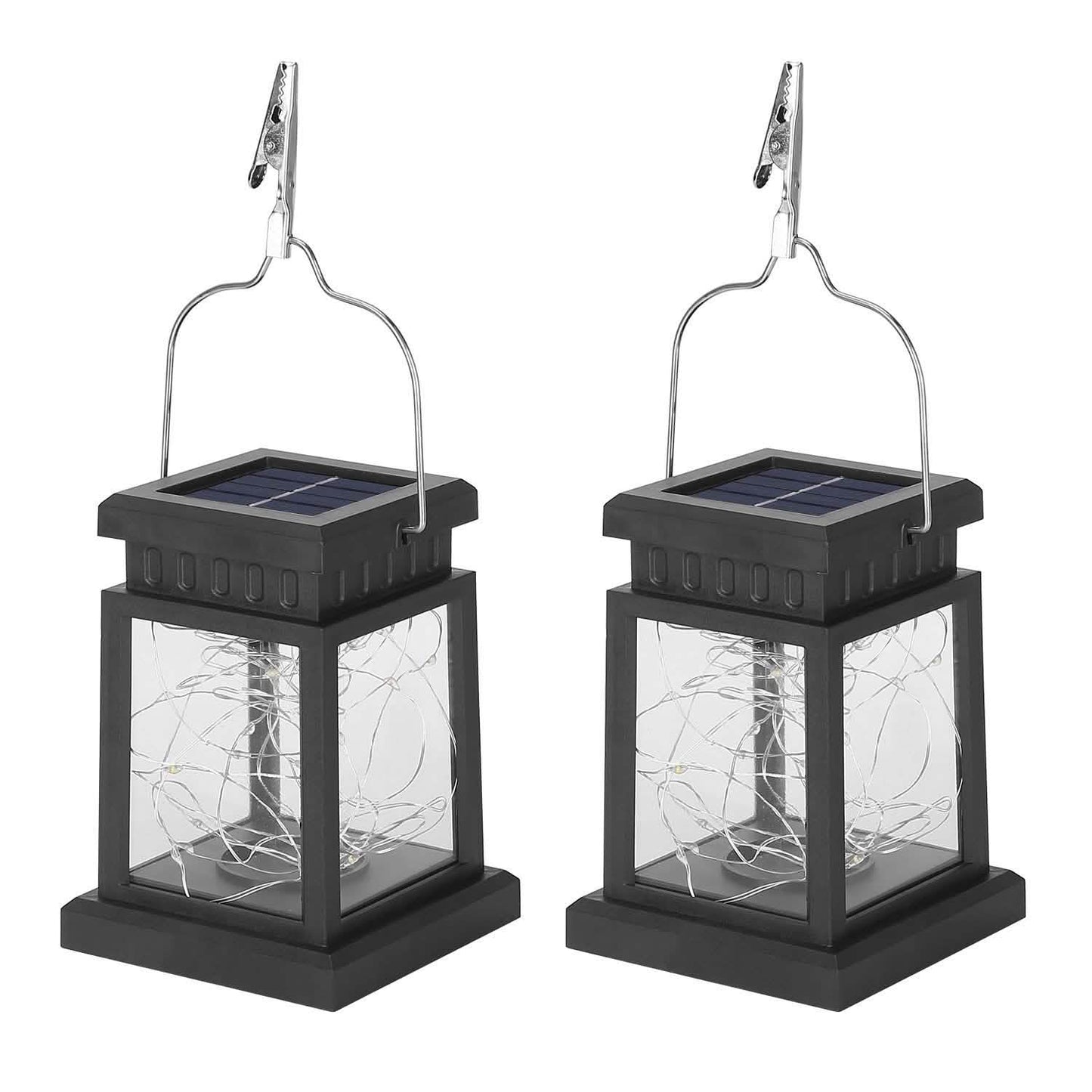 2-Pack: Solar Powered Hanging Lights 30 LED Beads