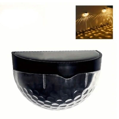2-Pack: Solar Wall Mount Outdoor Fence Lamp