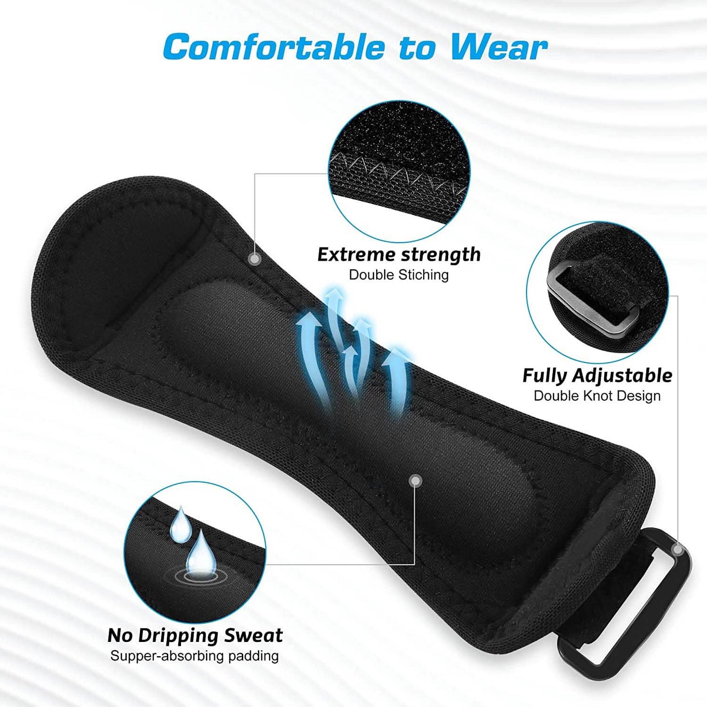 2-Pack: Stabilizer Straps for Knee and Patella Pain Relief