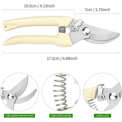 2-Pack: Stainless Steel Bypass Pruning Shears